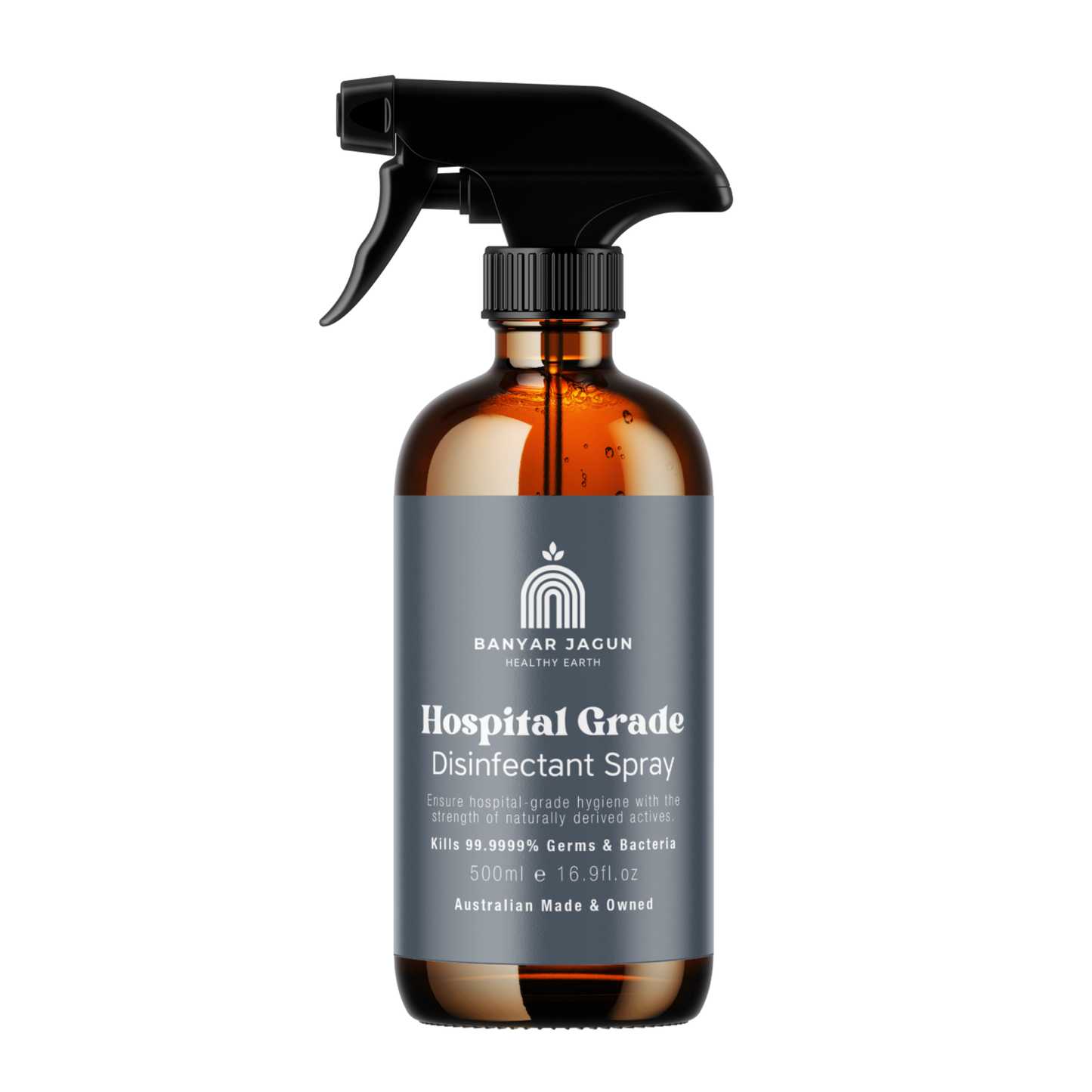 Disinfectant Spray 500ml - Eco Friendly Natural Hospital Grade Cleaner - Front