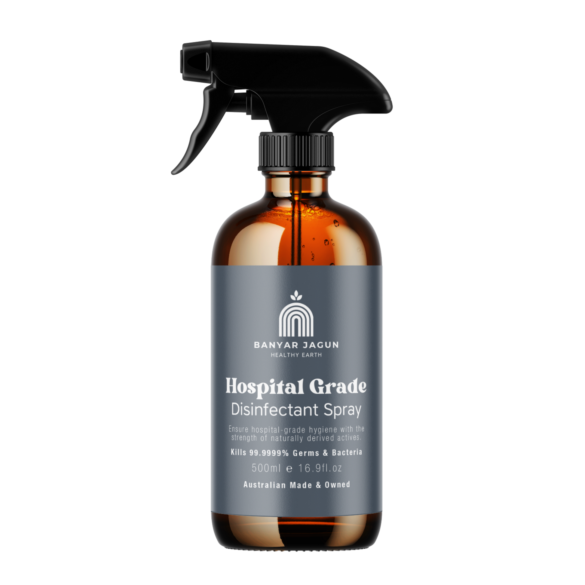 Disinfectant Spray 500ml - Eco Friendly Natural Hospital Grade Cleaner  - Front